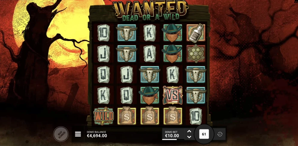 Wanted Dead Or A Wild Slot